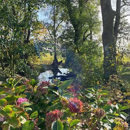 Dachgeschosswohnung Warft Simmerdeis In Reetdachhaus Mit Parkaehnlichem Garten